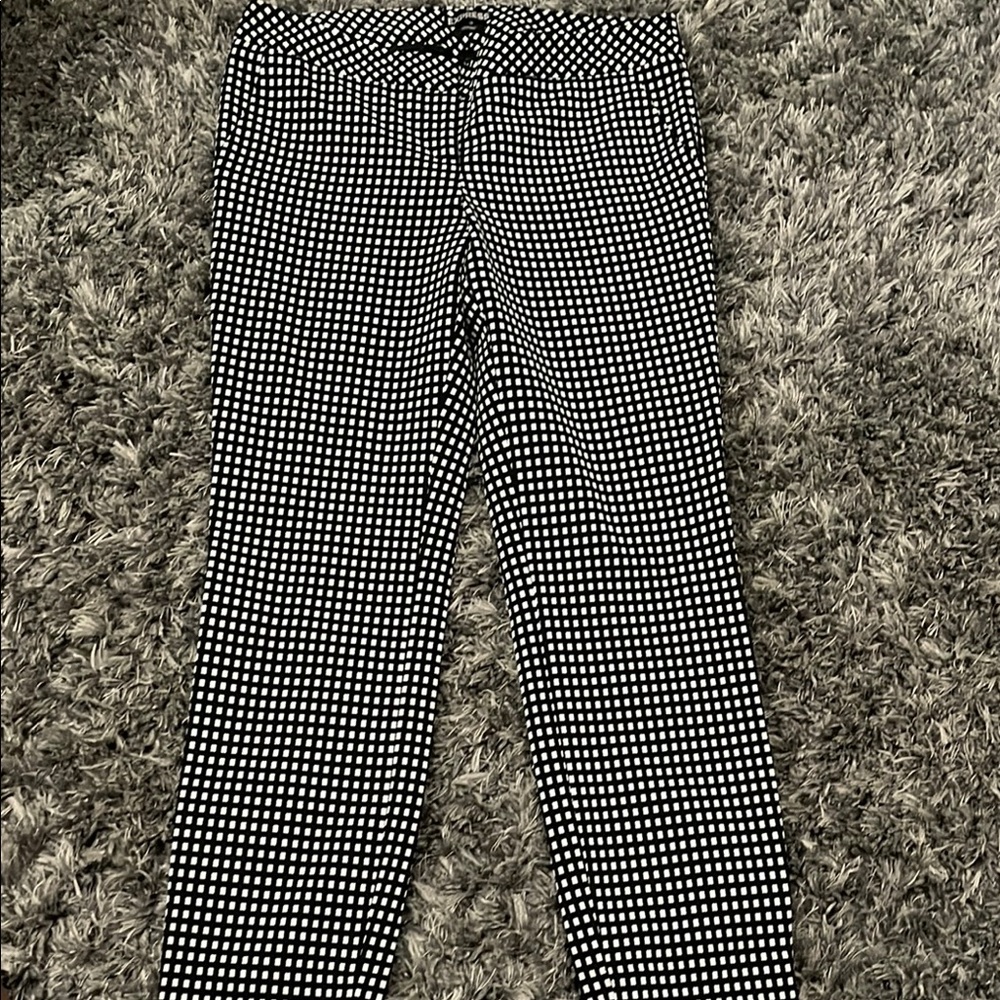 Black and White Checkered Pants